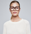 Elara Dark Brown Leesbrillen