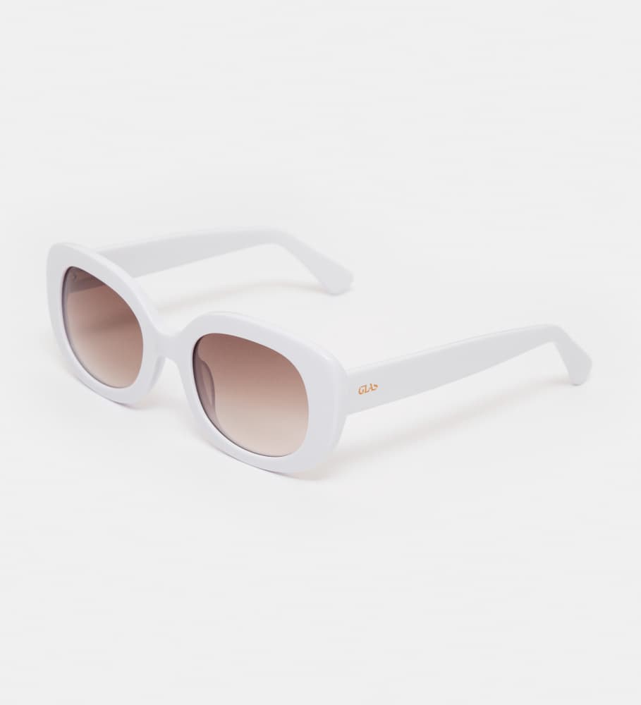 Maj White Sunglasses