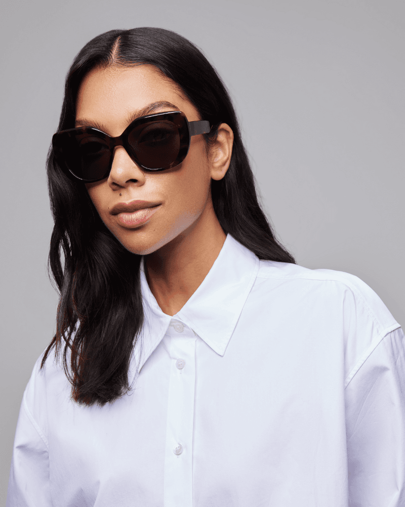 Jessica Turtle Brown Sunglasses
