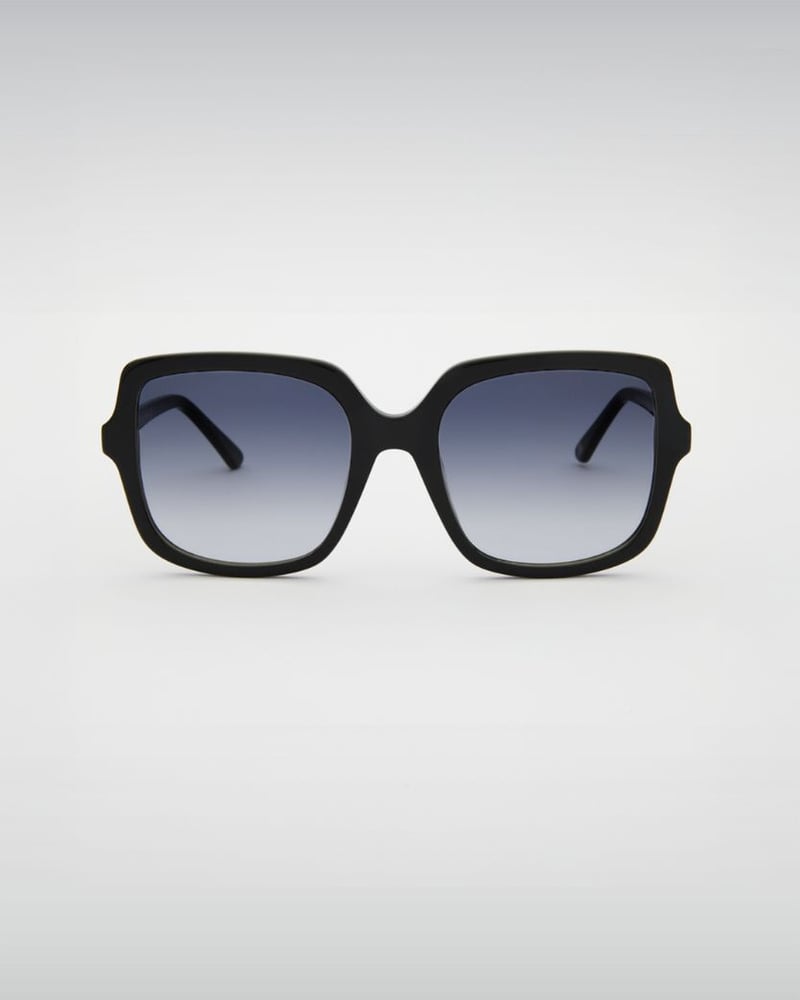 Elara Shiny Black Sunglasses