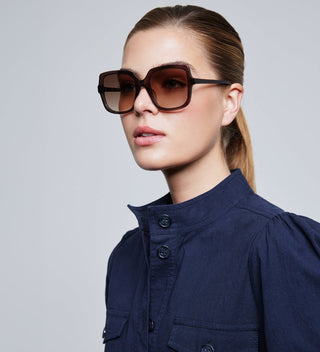 Elara Dark Brown Sunglasses