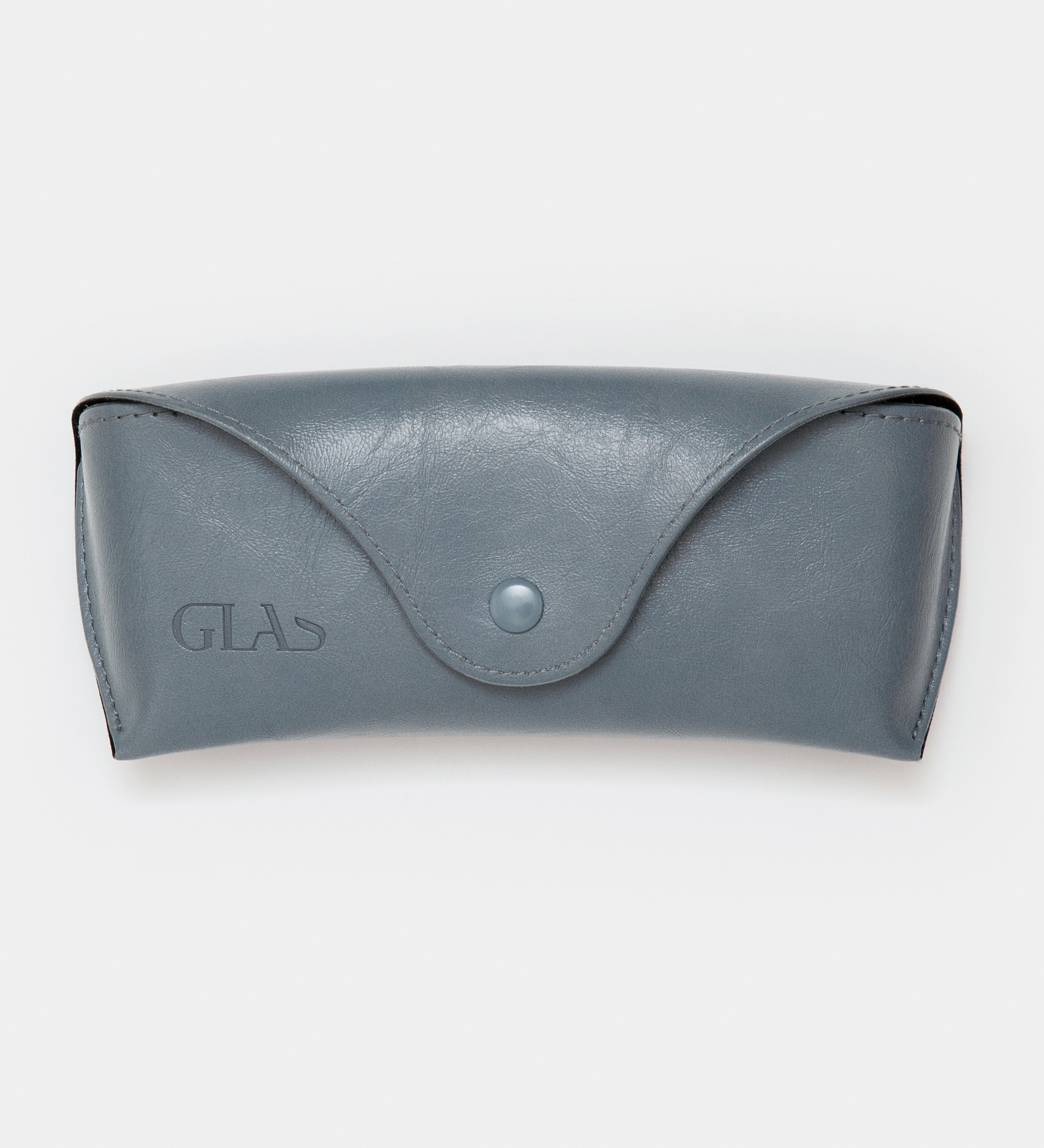 Case in vegan leather Dusty Blue